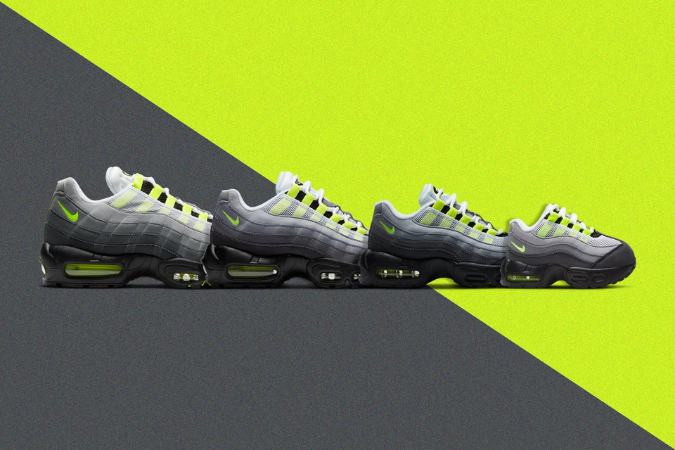 Air Max 95 OG (PS) - Black/Neon Yellow