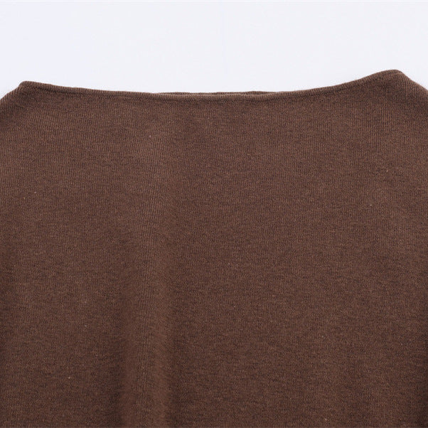 Close-up of a brown fabric texture