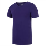 Purple t-shirt on a white background